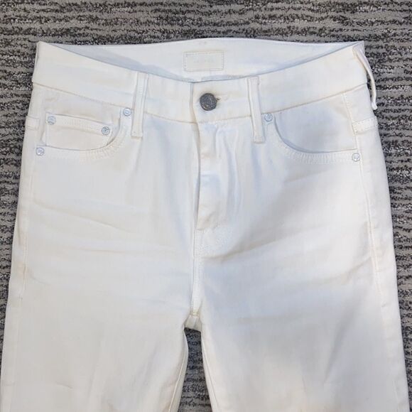 Mother High Waisted Looker Dagger Ankle Fray Size 25 - Picture 7 of 16